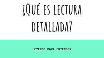 Preview of Dual Language Close Reading Google Slides (Spanish)