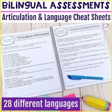 Speech Therapy Bilingual Assessment Dual Language Learners