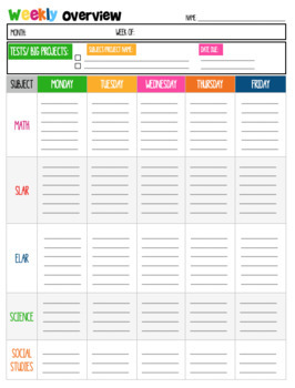 Dual Language Student Assignment Weekly Overview By Redfly Classroom