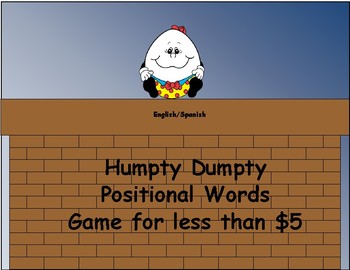 Preview of Dual Language Humpty Dumpty Positional Words