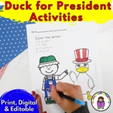 Duck for President Activities Election Activities | Print,