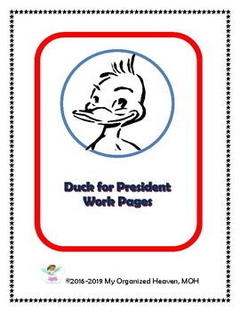 Preview of Duck For President Work Pages