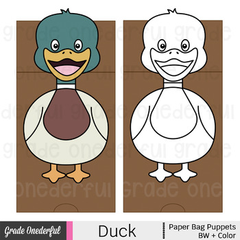 Paper Duck / Baby Template