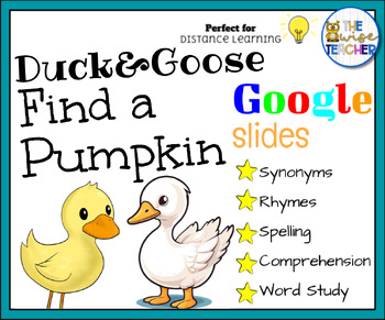 Preview of Duck and Goose Find a Pumpkin Digital Resource MorningWork Reading Comprehension