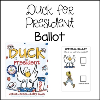Preview of Duck for President Ballot