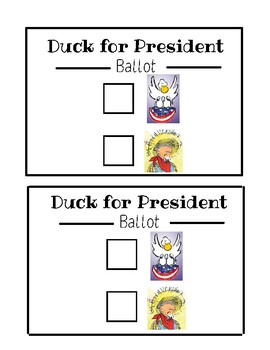 Preview of Duck for President Ballot