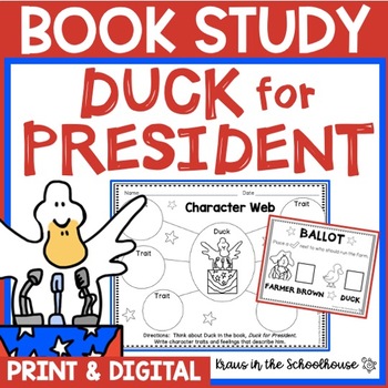 Preview of Duck for President | Election Unit | Easel Activity Distance Learning