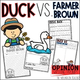 Duck for President Opinion Writing Prompt with Graphic Org