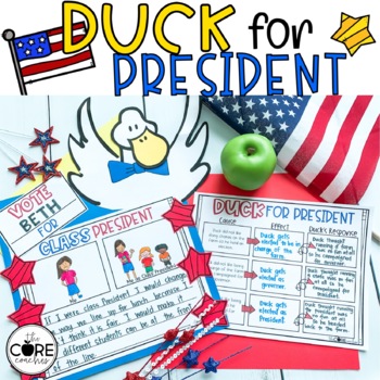 Preview of Duck for President Read Aloud - Voting Activities - Reading Comprehension