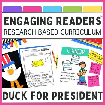 Preview of Duck for President Read Aloud Lessons, Presidential Election Activities for K-1