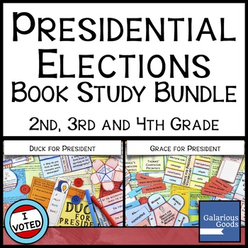 Preview of Duck for President and Grace for President Picture Book Study Bundle