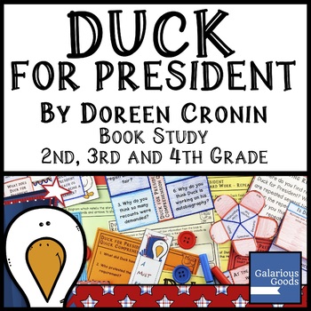 Preview of Duck for President by Doreen Cronin - Book Study