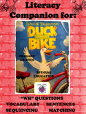 Duck on a Bike Literacy Companion  Many Language-based Activities