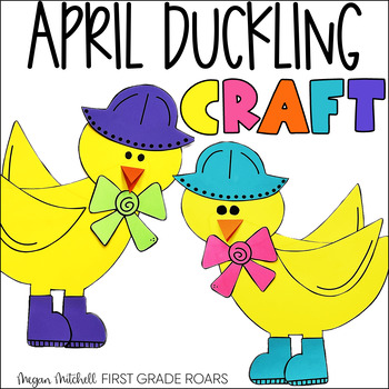 Preview of Duckling in Boots Spring Craft April Activity