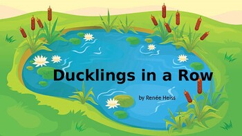 Preview of Ducklings in a Row - a FUN number line PowerPoint Read-Aloud and Teacher's Guide