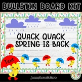 Ducks Spring Bulletin Board kit or Door Decor - [EDITABLE]