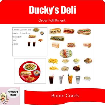 Preview of Ducky's Deli - Order Fulfillment - Boom Cards