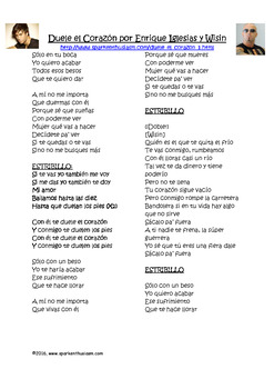 Duele el Corazon Lyrics and English Translation - Spanish Lesson