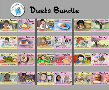 Preview of Duets Bundle - Animated Step-by-Steps® - SymbolStix
