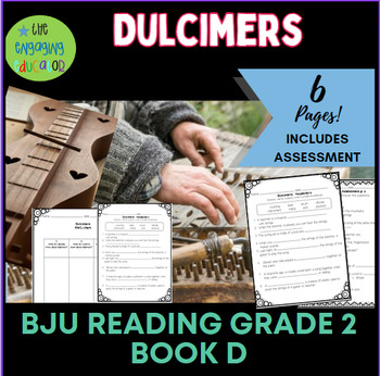 Preview of Dulcimers BJU Reading Activities with Assessment Second Grade Book D