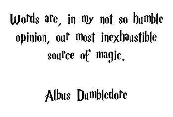Preview of Dumbledore Quote, from Harry Potter Word Doc