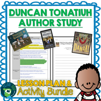 Preview of Duncan Tonatiuh Author Study Read Aloud Lesson Plan and Google Activities