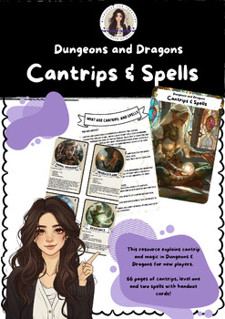 Preview of Dungeon and Dragon Cantrips & Spells