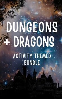 Preview of Dungeons & Dragons: Activity themed Bundle