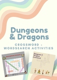 Dungeons & Dragons: Crossword + Wordsearch activities