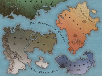 Preview of Dungeons & Dragons Fantasy Map