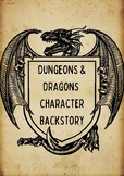 Dungeons and Dragons - Character Background Template