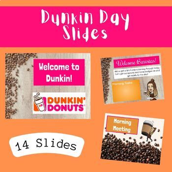 Preview of Dunkin Day Slides