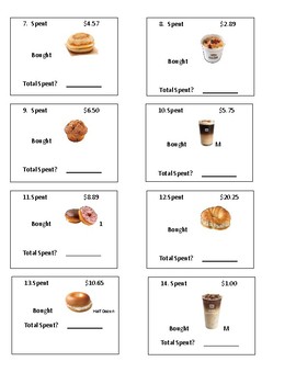 dunkin donuts menu math by lifeskills connections with mrs ng tpt