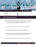 Dunkirk (2017) Guided Viewing (Movie Guide) Worksheet