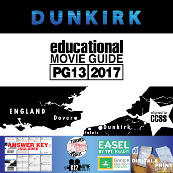Preview of Dunkirk Movie Guide | Questions | Worksheet | Google Slides (PG13 - 2017)