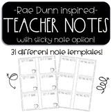 Dunn Inspired Farmhouse Note Templates (post it or regular