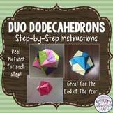 Duo dodecahedron 3-D Origami Step-by-Step Instructions End