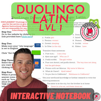 Preview of DuoLingo Latin - Level One