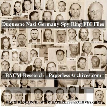 Preview of Duquesne Nazi Germany Spy Ring FBI Files