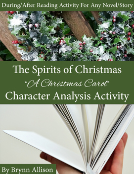 Preview of Character Analysis for Any Text: A Christmas Carol Themed Activity (FREE)