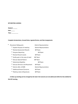 Preview of During IEP Templates & Forms