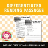 Dust Bowl Differentiated Reading Comprehension Passages