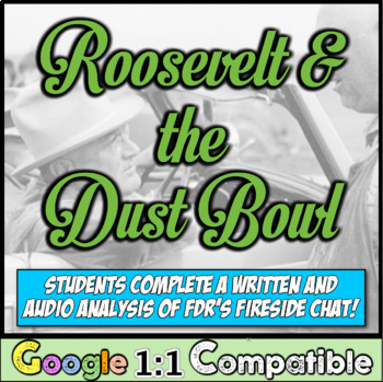 Preview of Dust Bowl, FDR, and Fireside Chats:  What did Roosevelt See in the Dust Bowl?