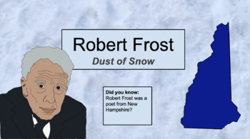 Preview of Dust of Snow, Robert Frost, Poetry, Scaffolded Activity, speech therapy