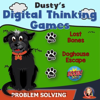 Preview of Dusty's Thinking Games Digital Boom Task Cards