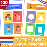Dutch Basic Vocabulary Flashcards | English-Dutch Picture 