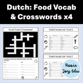 Dutch language: food vocab & crosswords x 4 with vocab lists.