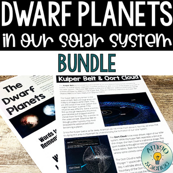 Preview of Dwarf Planets of Our Solar System Differentiated Lesson with worksheet & Quiz