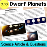 Dwarf Planets of the Solar System Reading Comprehension Pa
