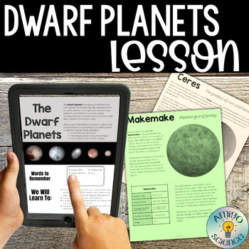 Preview of Dwarf Planets of Our Solar System Differentiated Lesson | Reading Comprehension